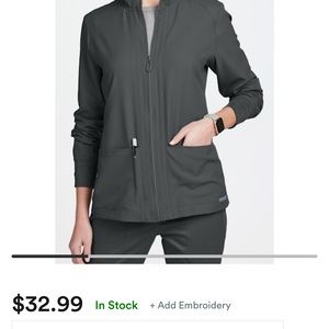 Med couture scrub jacket like new